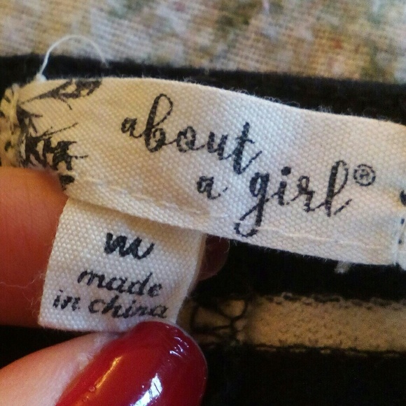 Pinstripe Black White Long Sleeve Flare Dress Size M - Picture 3 of 5